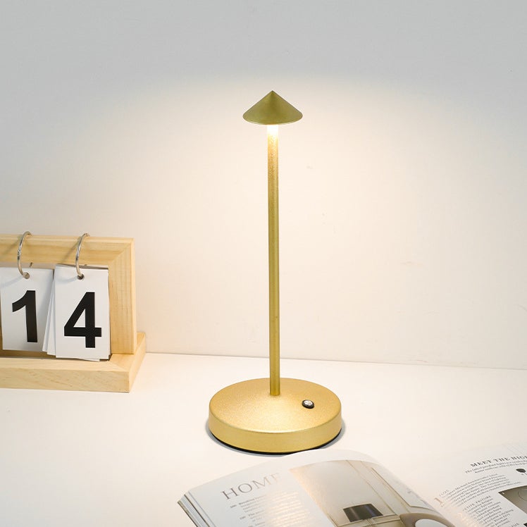 Lampada Da Tavolo Ricaricabile LED - 240LM, 3000K Luce Calda, IP54, Con Base Di Ricarica A Contatto, Design In Alluminio - Foto 5