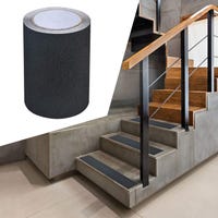 Fruitlet® Nastro Antiscivolo 10 M X 5 Cm, Strisce Antiscivolo Per Scale Esterne Interne, Nastro Adesivo Antiscivolo Per Gradini, Antiscivolo Scale - Foto 4