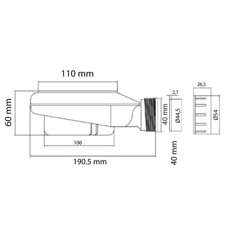 Plato de ducha pizarra PURE GRIS 80x90 cm rejilla inox - 7