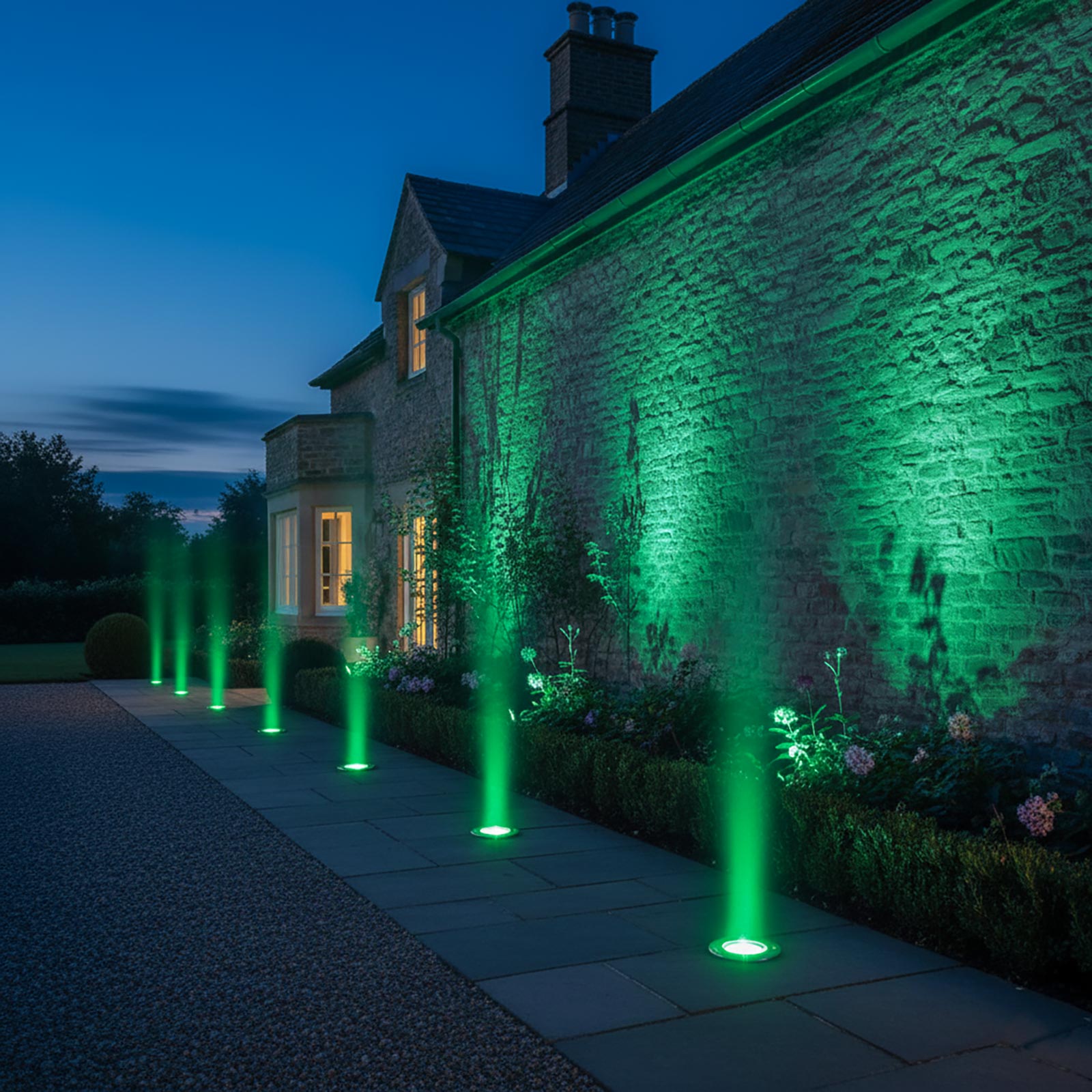 Faretto calpestabile incasso acciaio 304 impermeabile IP67 LED GU10 segnapassi luce giardino facciate piante 230V - 4