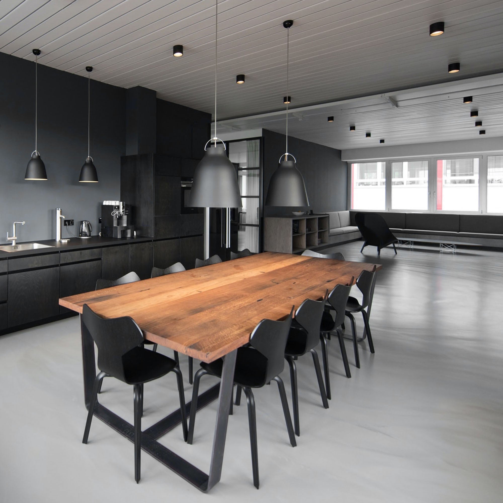 Spot de plafond - EDO - MALDA - Aluminium Noir - Douille GU10 - IP20 - Maison