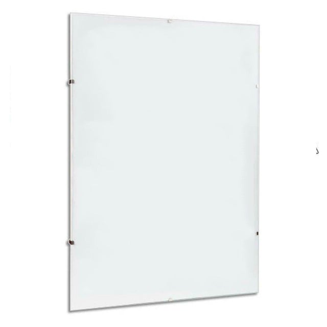 Cornice a giorno espositore porta foto e documenti da parete con lastra in Crilex e supporto in MDF / 50 x 70 cm