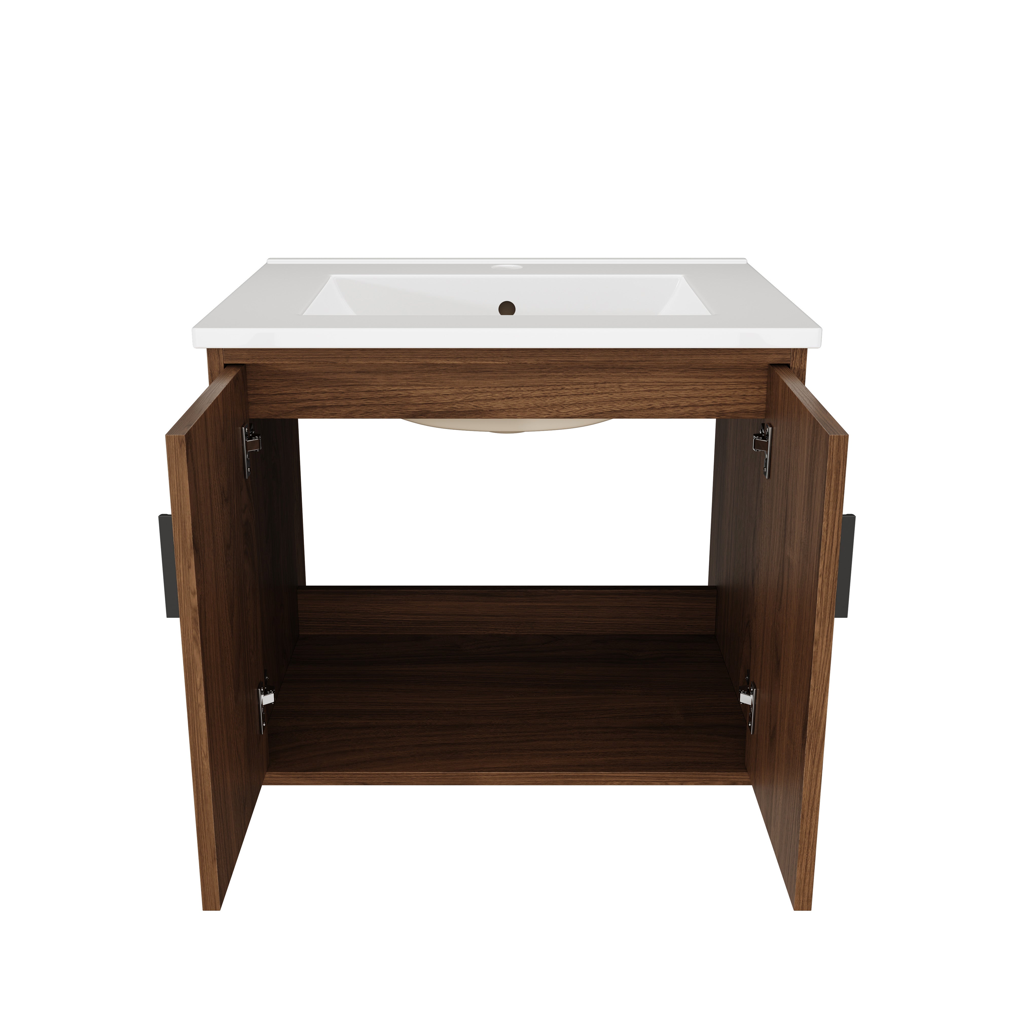 61 cm Meuble sous vasque avec vasque à encastrer - Ensemble de meubles de salle de bain 2 pièces avec vasque et meuble sous-vasque HOROW - 6