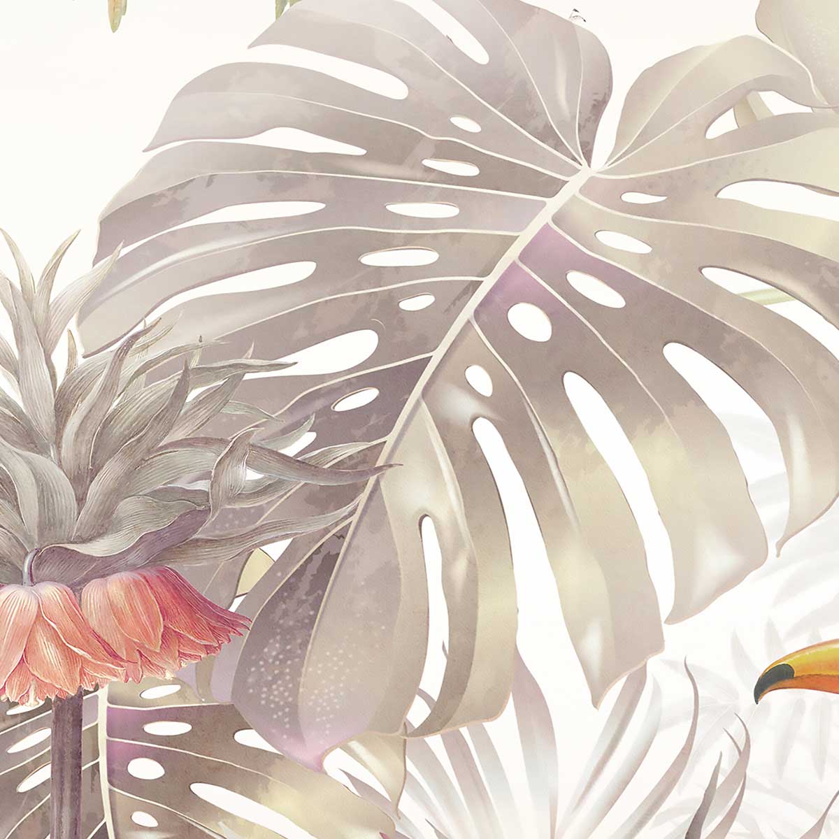 Tableau jungle jardin d'eden - 80x50 cm - 4