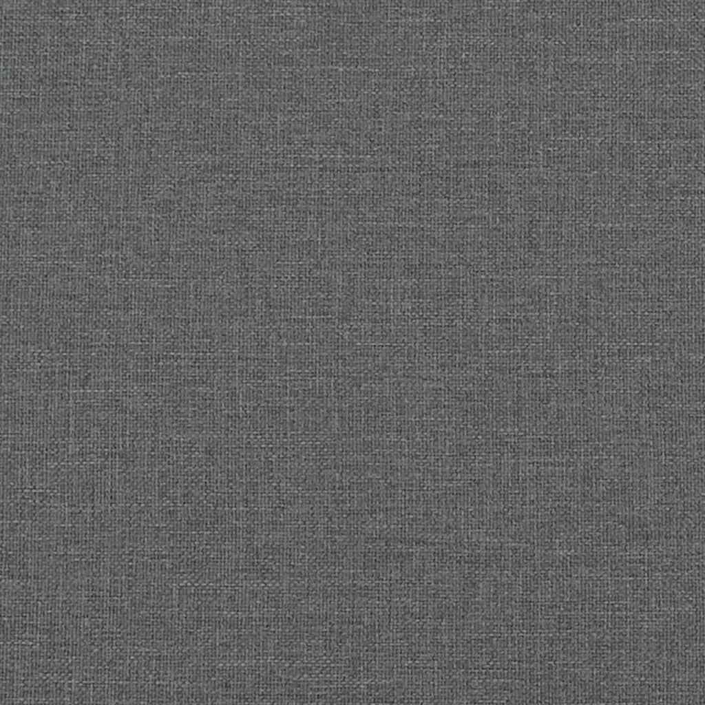 Canapé à 2 places Gris foncé 140 cm Tissu - 7