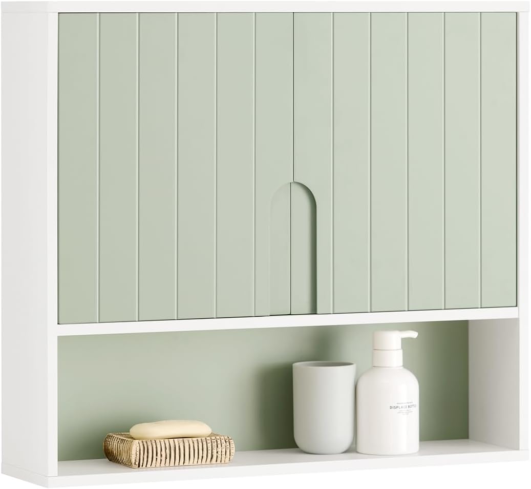 SoBuy Szafka wisząca łazienkowa ścienna półka medyczna do Kuchni BZR140-GR