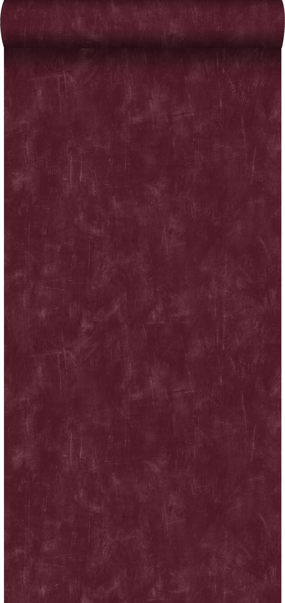 Papel pintado liso con efecto pictórico rojo burdeos intenso - 53 cm x 10.05 m - estahome
