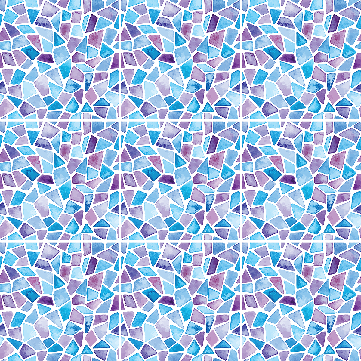 9 adesivi piastrelle terrazzo uzziel - Sticker adesivo - adesivi murali - 9stickers10x10cm - 2