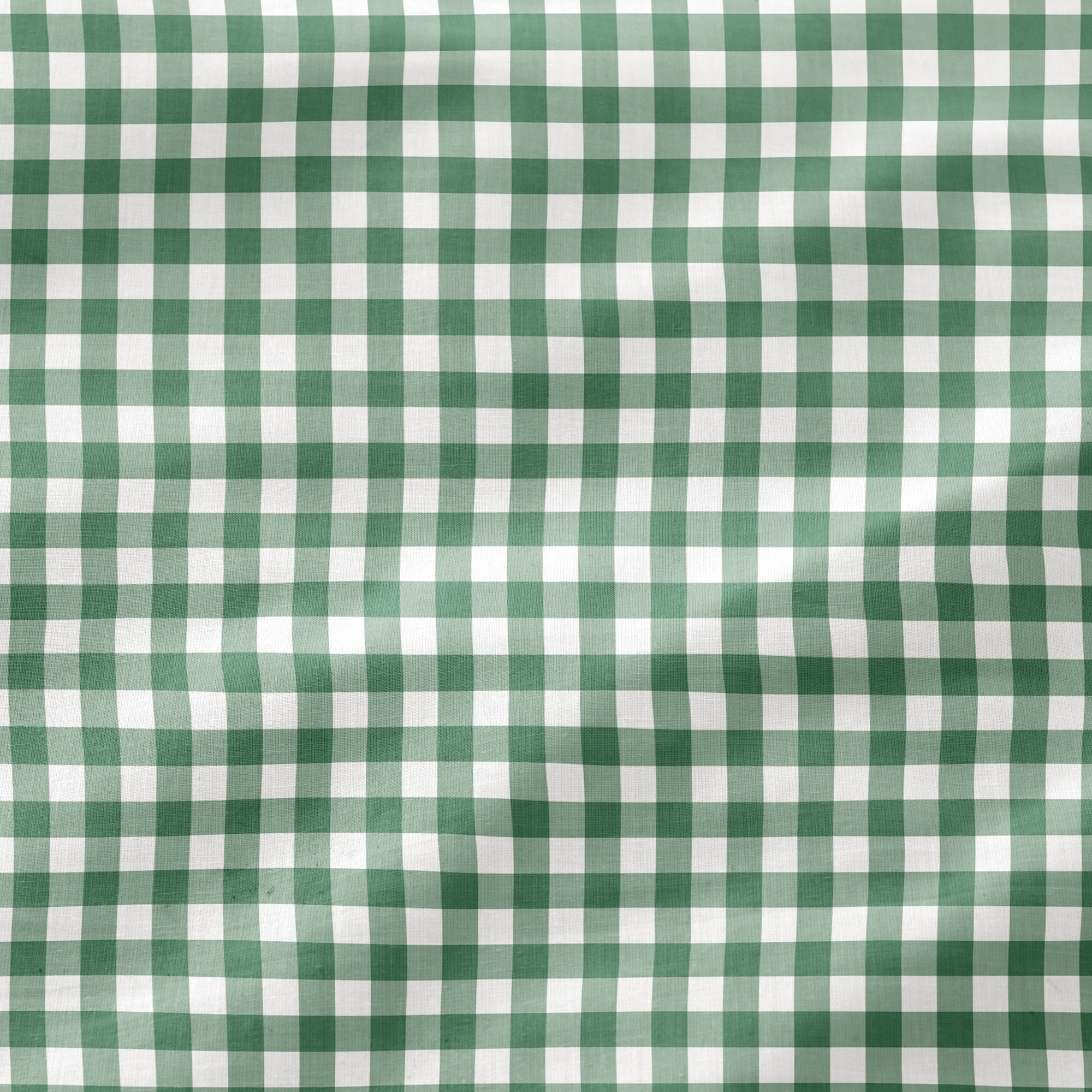 Housse de couette 100% coton 260x240 cm + 2(50x90) cm vert d'eau - Vichy - 5