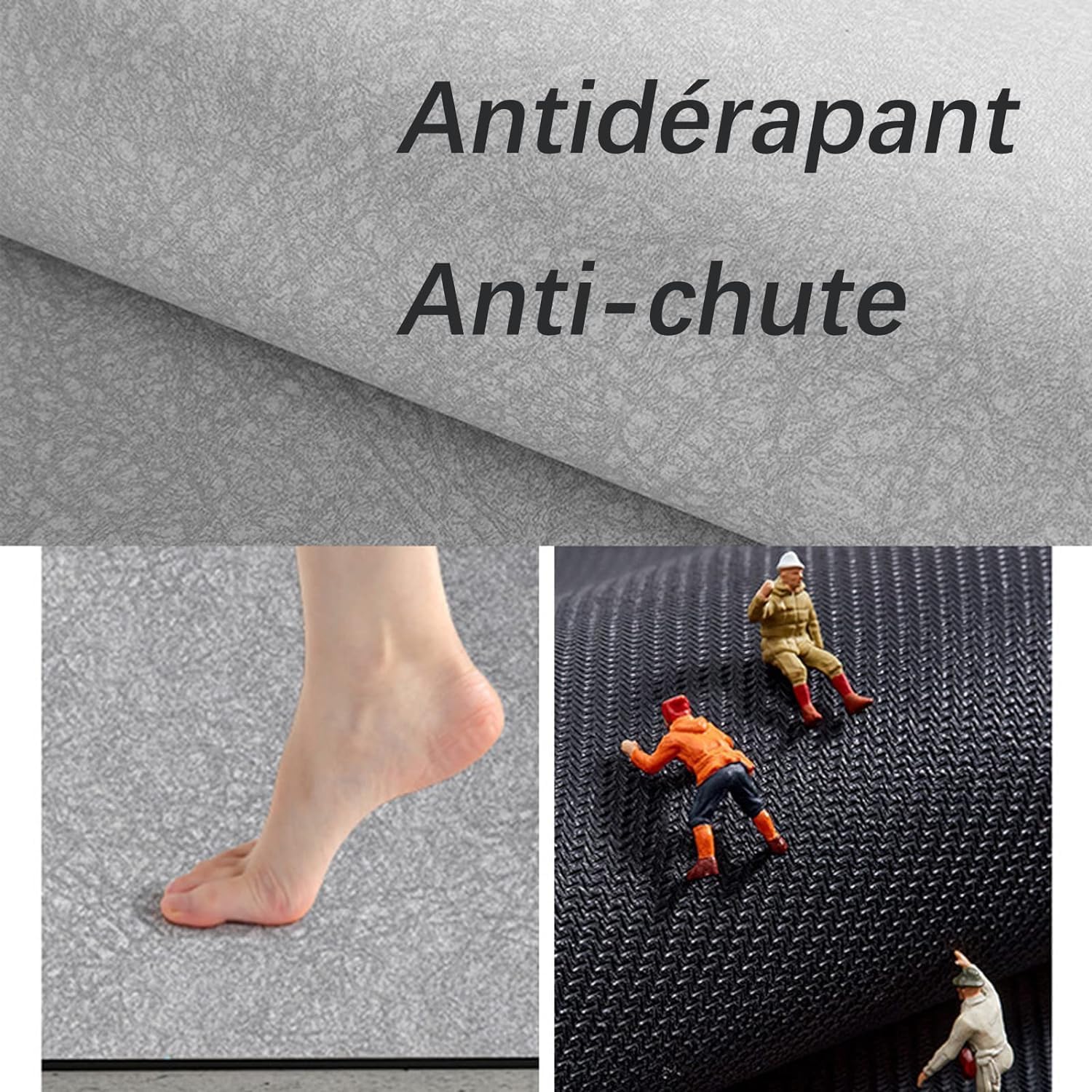 Tapis de Bain Antidérapant Super Absorbant Diatomite Tapis Salle de Bain Microfibre Baignoire Douche Doux Séchage Rapide - 4