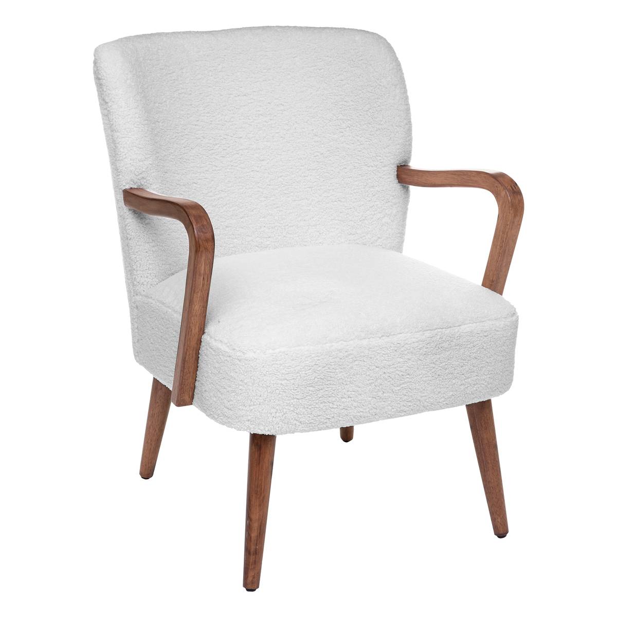 ATMOSPHERA CREATEUR D'INTERIEUR - Poltrona bouclette bianca chiara