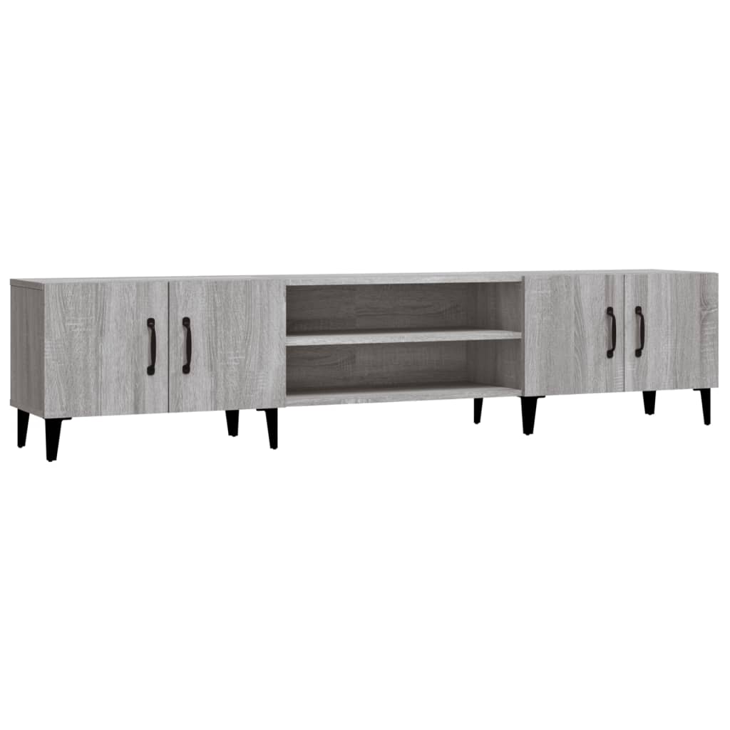 Maison Exclusive - Meuble TV sonoma gris 180x31,5x40 cm bois d'ingénierie - 2