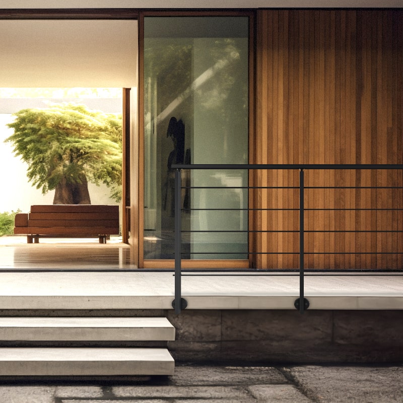 Poteau supplémentaire noir pose latérale, Initio KORDO - 3