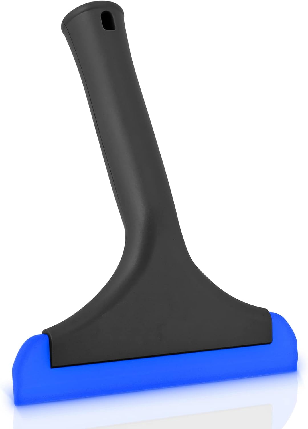 szt. silikonowa ściągaczka z otworami do zawieszania, 6 cali, wielofunkcyjna ściągaczka do okien, do drzwi prysznicowych, luster, okien, czarno-niebie