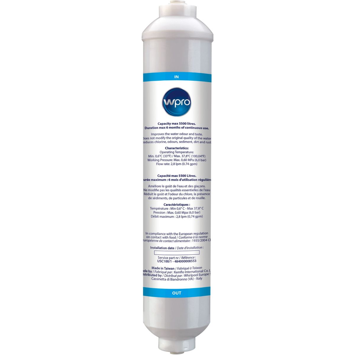 Filtre à eau WPRO Lot de 2 x USC100/1 - sms200 - 4