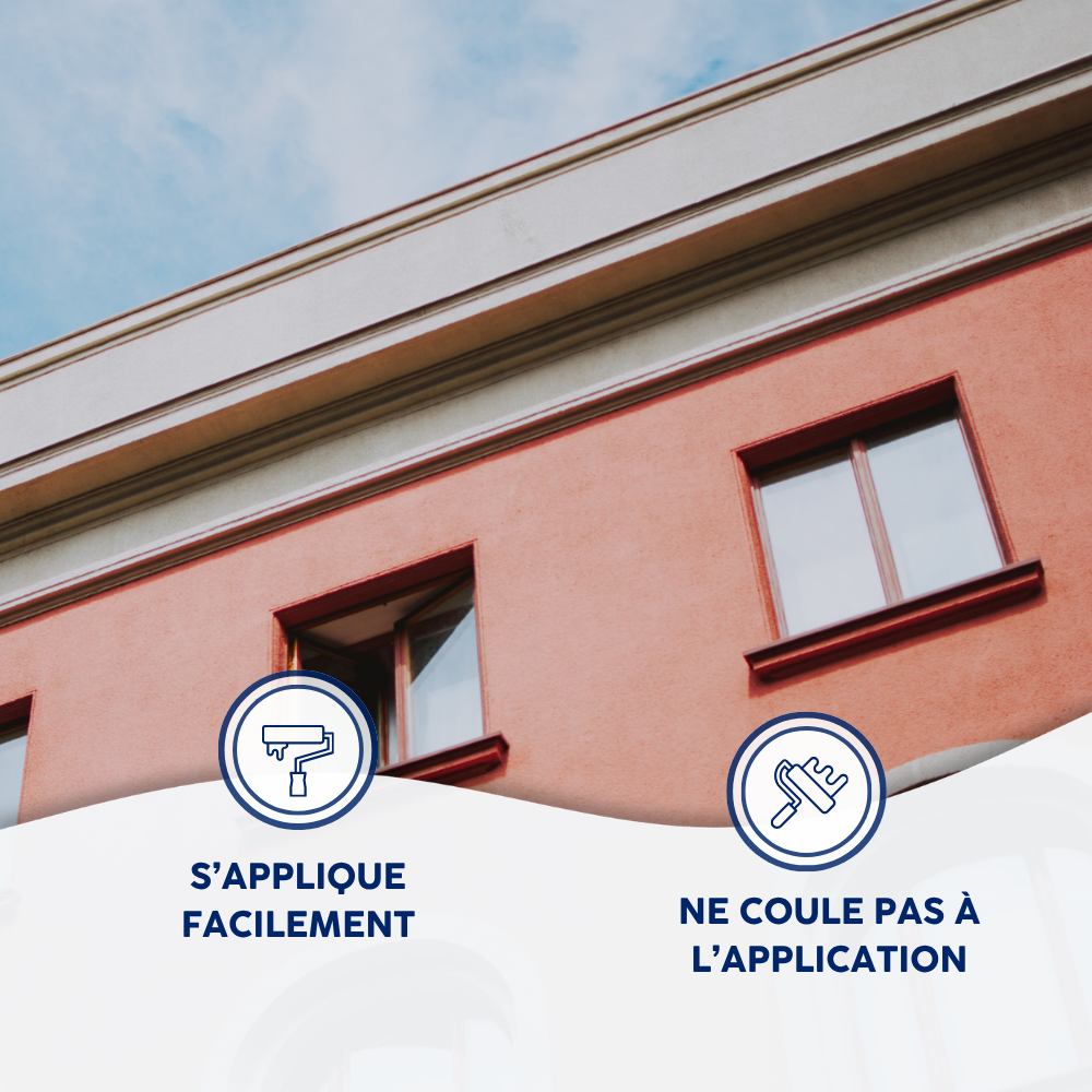 Peinture étanche & élastique pour protection façade Tonnelet de 10 Kg Blanc - ETANC10 - MATPRO - 8