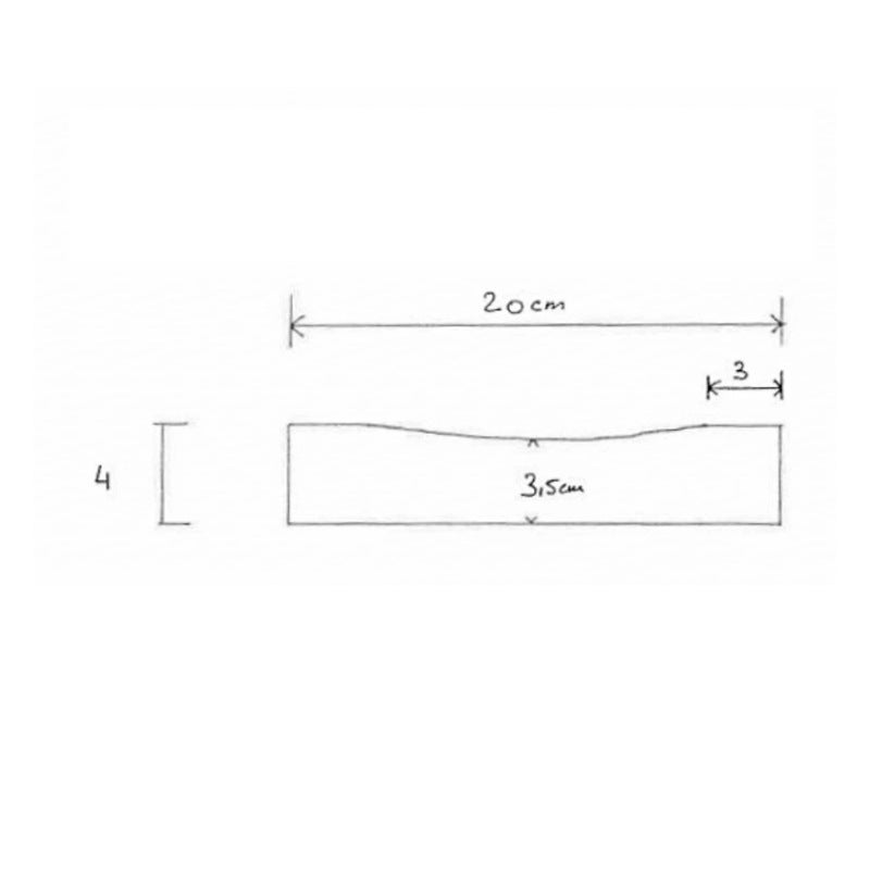 Caniveau simple en pierre - 60x20cm Ep. 4 cm - vendu à la pièce - 5