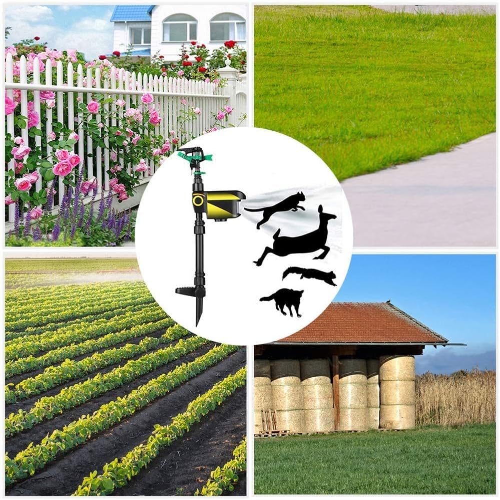 arroseur à détection de mouvement, arroseur de protection de jardin, arroseur automatique à détection de mouvement solaire - 6