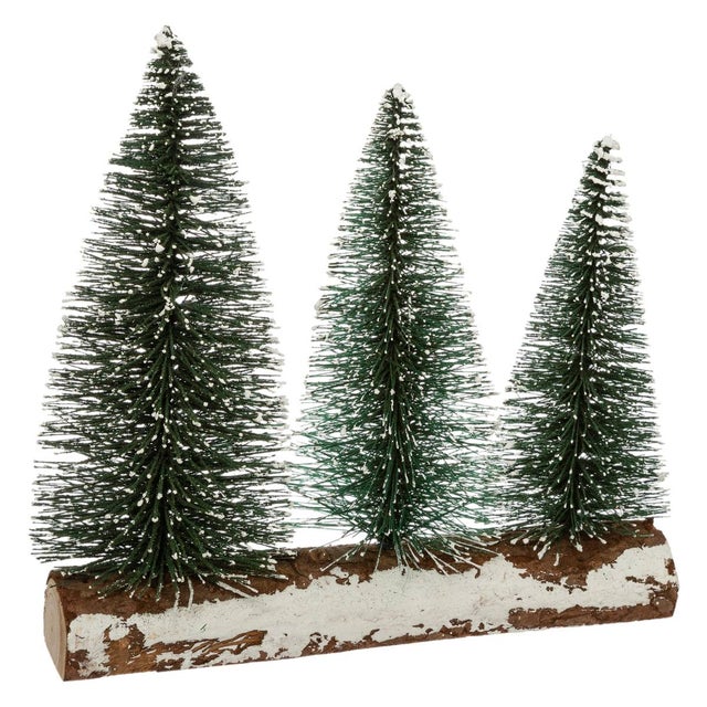 Sujet de Noël 3 Sapins S / Branche H 22 cm - Feeric lights & christmas