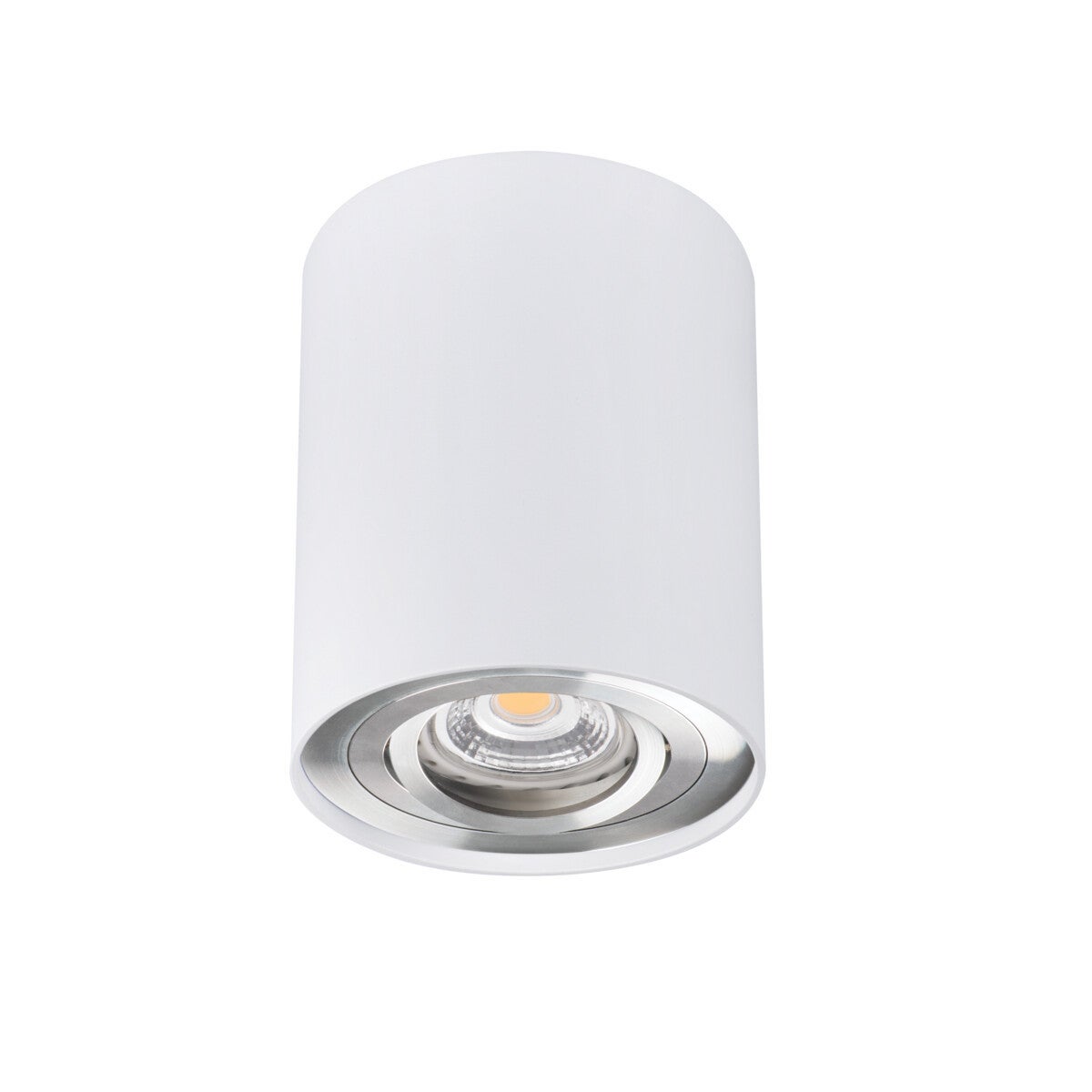 Reflektor sufitowy Spot BORD biało-srebrny 1xGU10x10W wym: 12,5 x 9,5 x 9,5 cm IP20 Kanlux