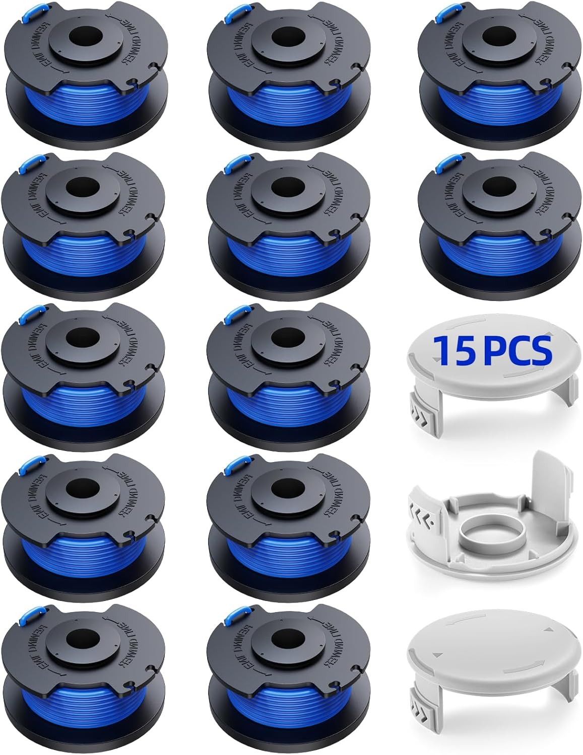 15 Szpula z żyłką do podkaszarki Pasuje do Ryobi One +18v 24v 40v Podkaszarki, *Ø1,65 cm*3,4 m Długości AC14RL3A Zamienniki do podkaszarki