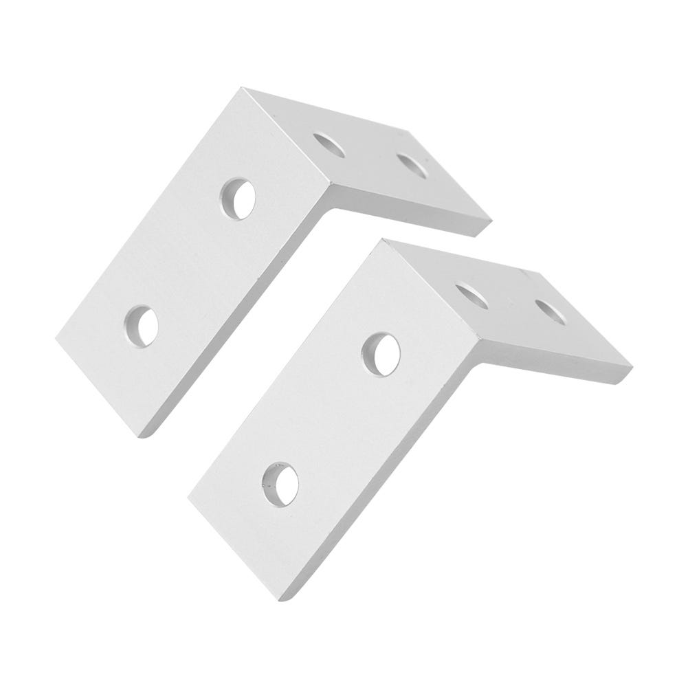 Staffa Per Profili Alluminio 25 Staffe Angolari In Alluminio 4040 - Per Rinforzo Mobili, Profili A L Cremagliera Per Mensole - Foto 2