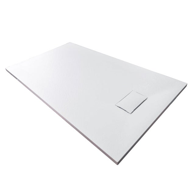 BERNSTEIN - Receveur de douche rectangulaire 90x180cm en SMC - 3,2cm de hauteur - blanc - avec système d’évacuation type B