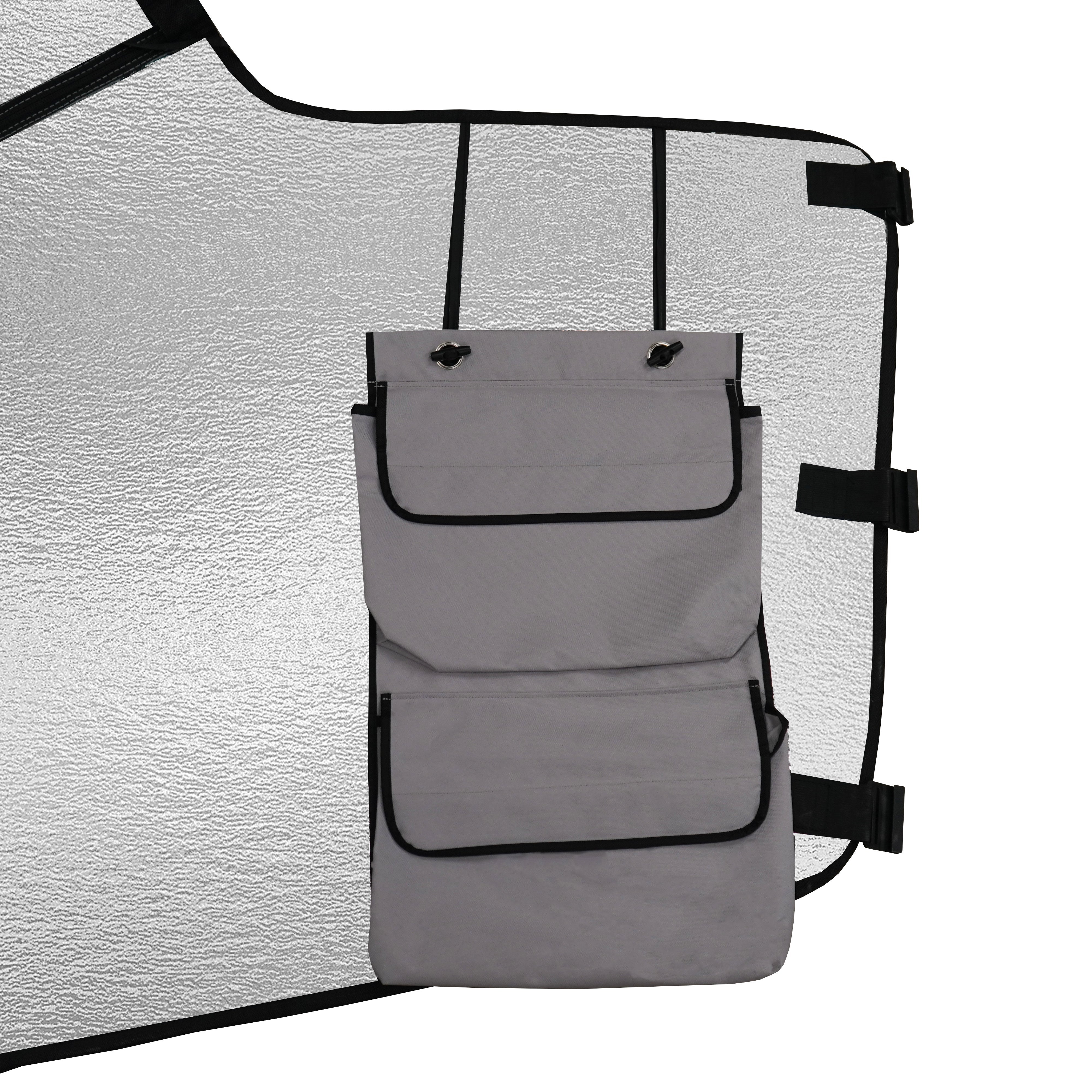 Pare-Soleil pour Camping-Car, Couverture Thermique de Pare-Brise Externe Toutes-Saisons, Protection UV Chaleur & - 3