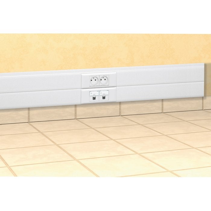 Goulotte 1 compartiment - 35 x 80 mm - Couvercle 65 mm - DLP monobloc - Legrand - 4
