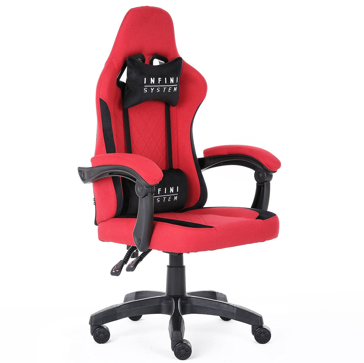 Fotel gamingowy oddychający materiał odchylane oparcie Vortex Red