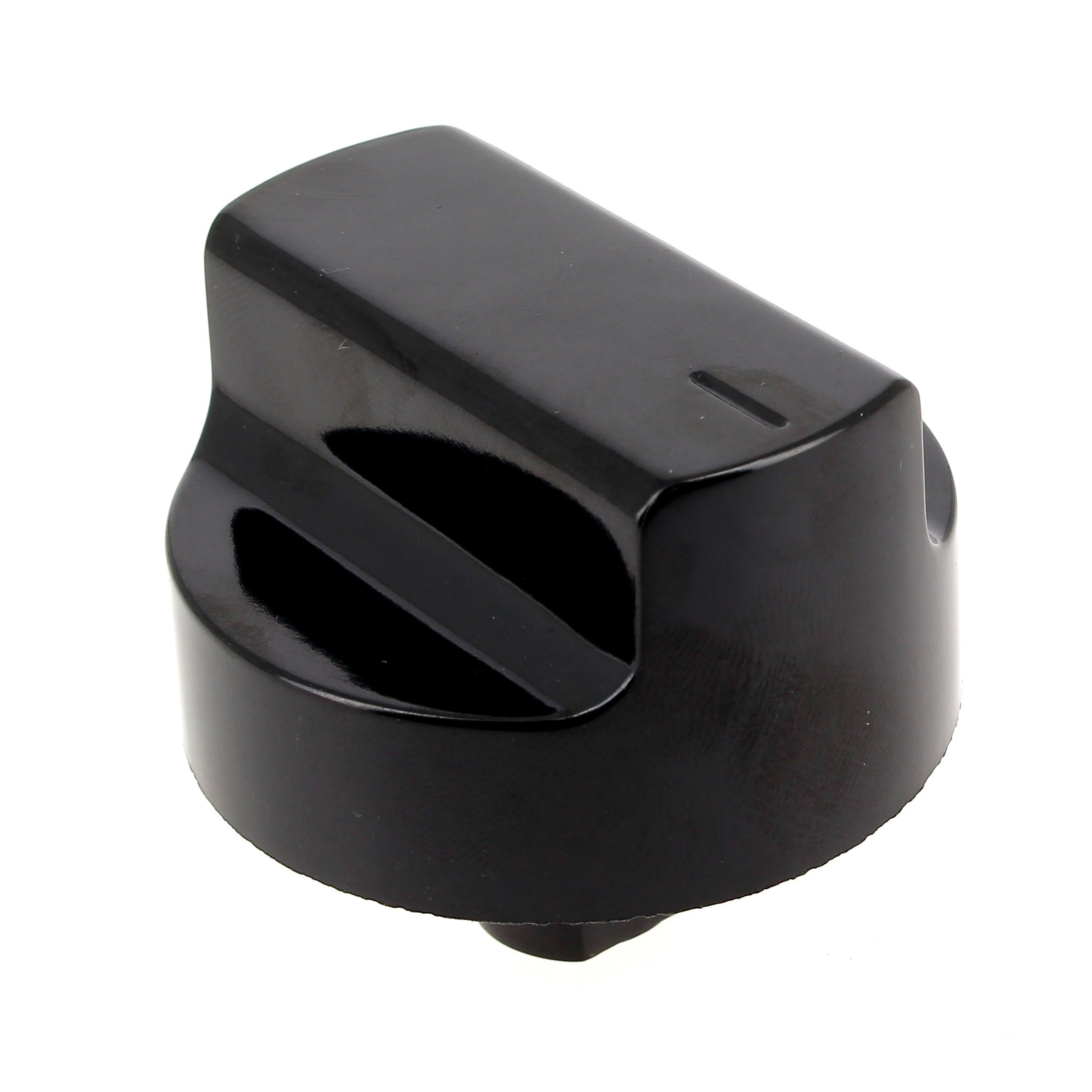 Bouton De Commande Noir 0 à 3 12h - Pour Plaque De Cuisson, Réf. 0000524051 (plastique, 2 Ans Garantie)