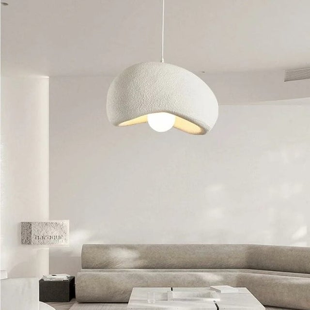 Lustre estilo japonês wabi-sabi - branco, 30cm - RAPANDA