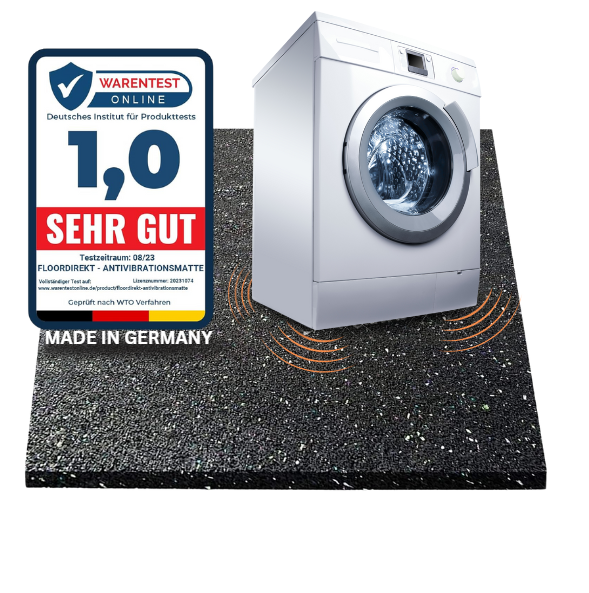 KARAT >Tapis AntiVibration en Caoutchouc Recyclé pour Machine à Laver 10 mm d