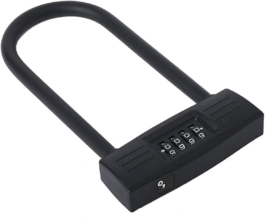 (214 * 120 mm) Wytrzymała blokada U-Lock, 4-cyfrowa blokada szyfrowa z hasłem do rowerów, blokada U-Lock z szyfrem do rowerów, blokada U-Lock do domu,