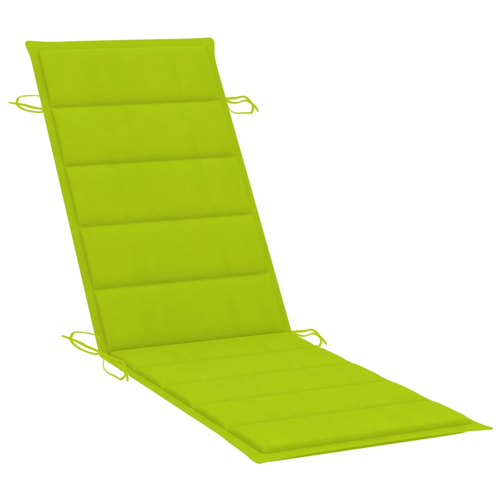 Maison Exclusive - Chaise longue de jardin avec table et coussin Bois d'acacia - 5