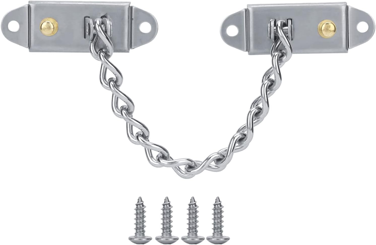 Chaîne de sécurité en acier inoxydable pour fenêtre – Butée de porte pour fenêtres battantes, protège bébé et animaux - 4
