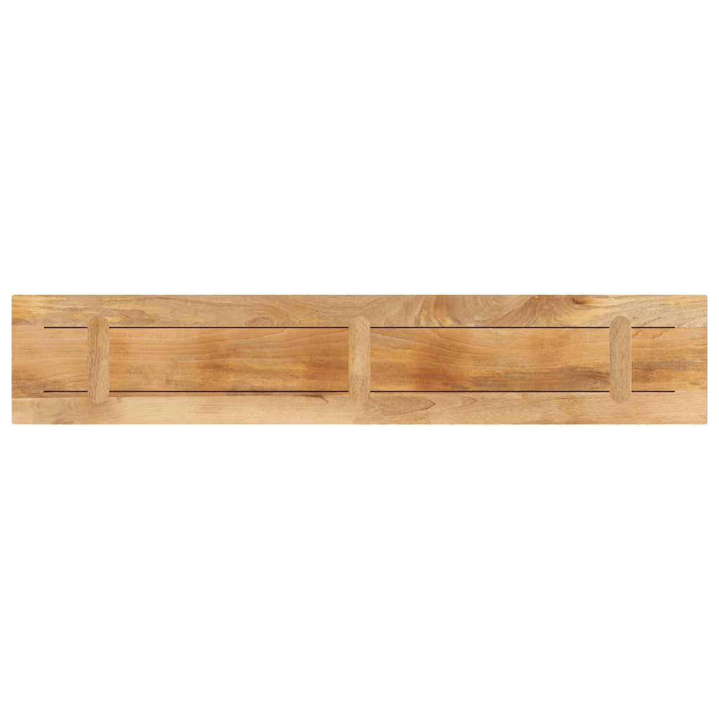 Dessus de table rectangulaire en bois massif de manguier brut - 2