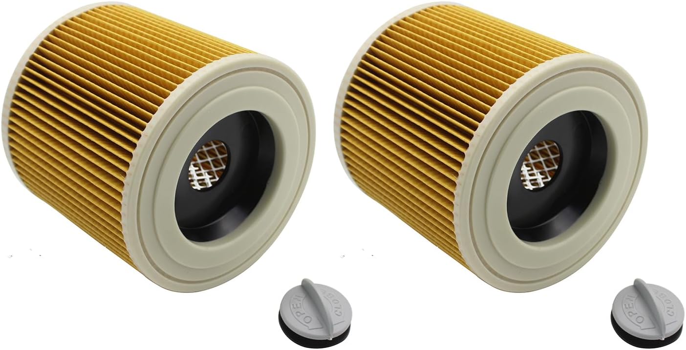 Zestaw 2 filtrów kartridżowych do odkurzaczy Karcher serii A WD WD2 WD3P A2004 WD2200 SE4001 do odkurzaczy na mokro i sucho 64145520