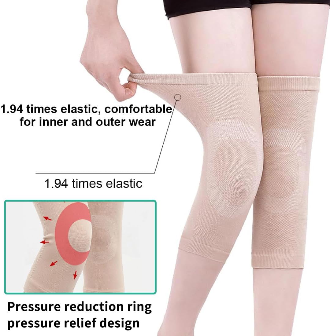 Genouillères basket-ball,Genouillères garder au chaud, genouillères ultra fines & respirantes adaptées à l'arthrite, à récupération blessures, au - 4