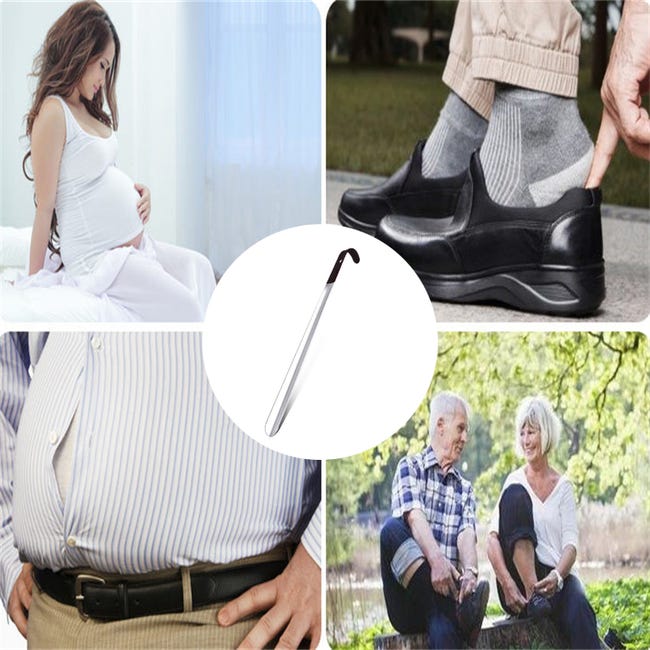 Calzascarpe In Acciaio Inox - Utensile Per Mettere E Togliere Scarpe Comodamente - Foto 5