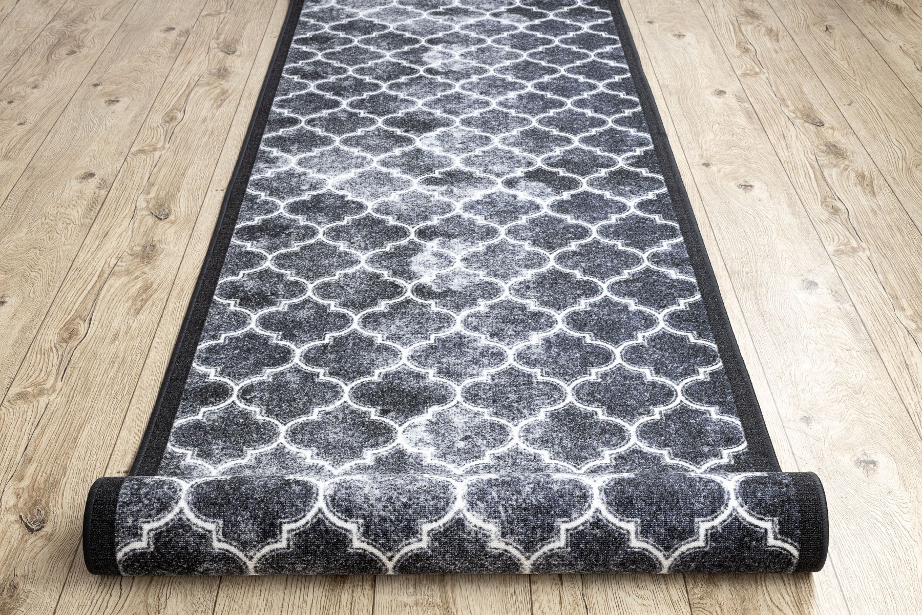 TAPIS DE COULOIR antidérapant CLOVER gris 80 cm 80x460 cm - 5