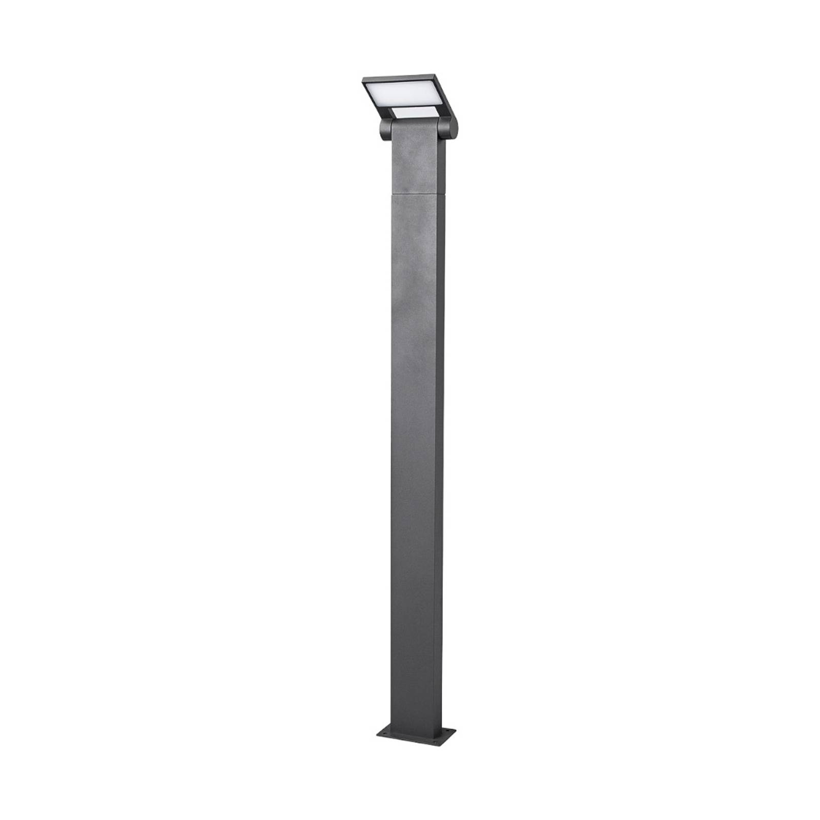 Lucande Lampada LED Da Esterno – Paletto Nero In Alluminio (H 60 Cm) Con Lampadina Inclusa – IP54