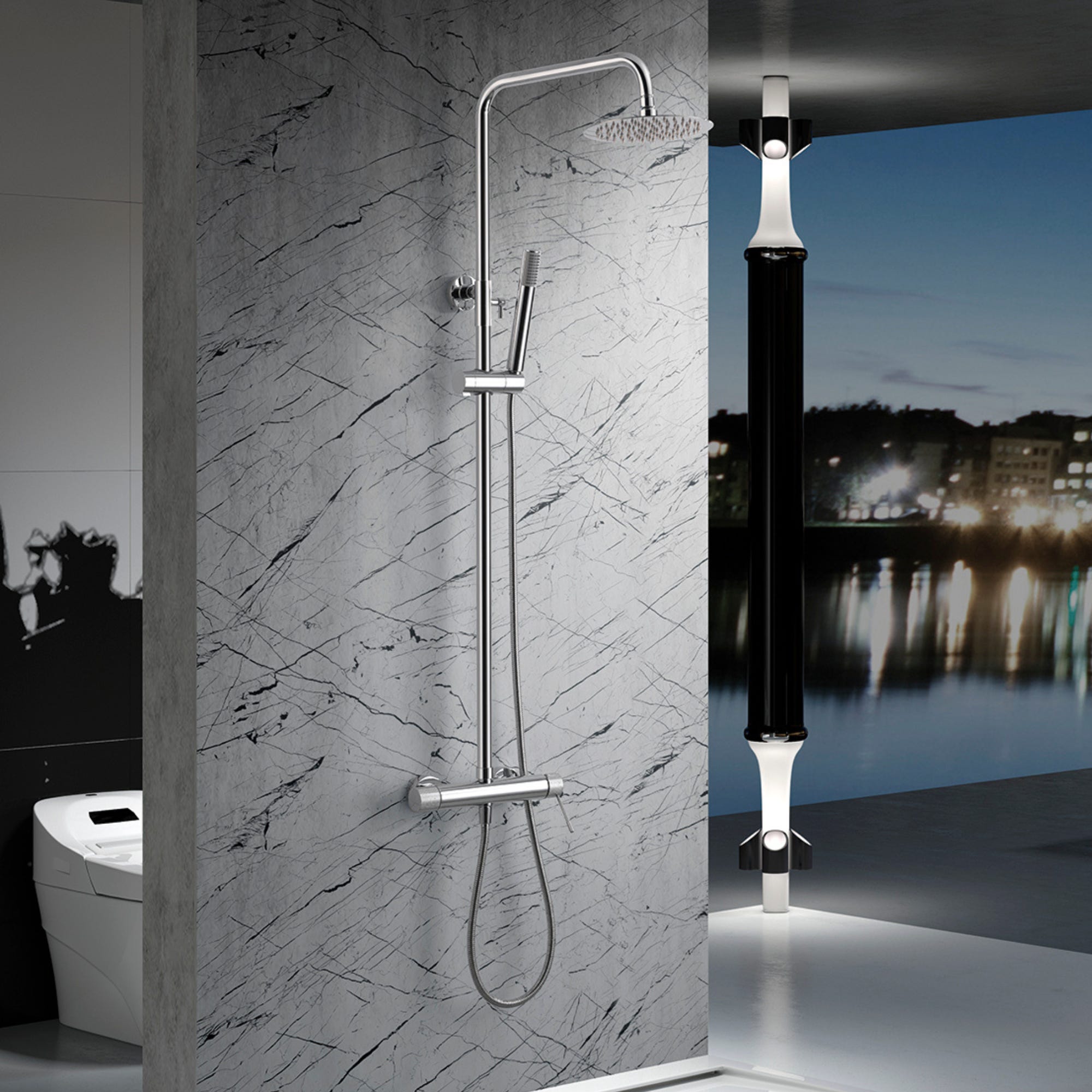 IMEX Columna Ducha Con Grifo Kit De Ducha Con Alcachofa Y Rociador imex-columna-ducha-con-grifo-kit-de-ducha-con-alcachofa-y-rociador