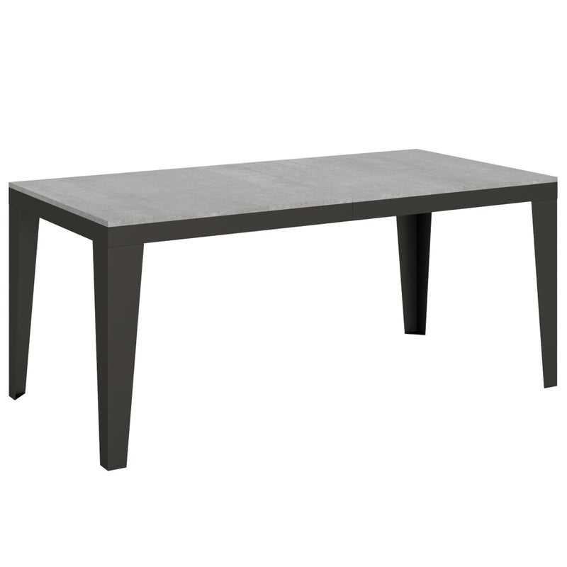 Stół rozkładany 90x180/440 cm Flame Evolution Stelaż cementowy Antracyt