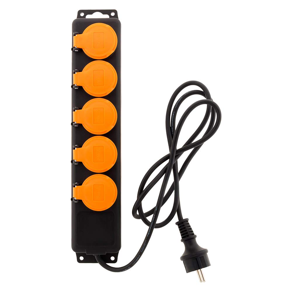 Generale prodotti canale Fai da Te - GD - Presa 2P+T 16A universale assiale nero - 00225 - Vimar