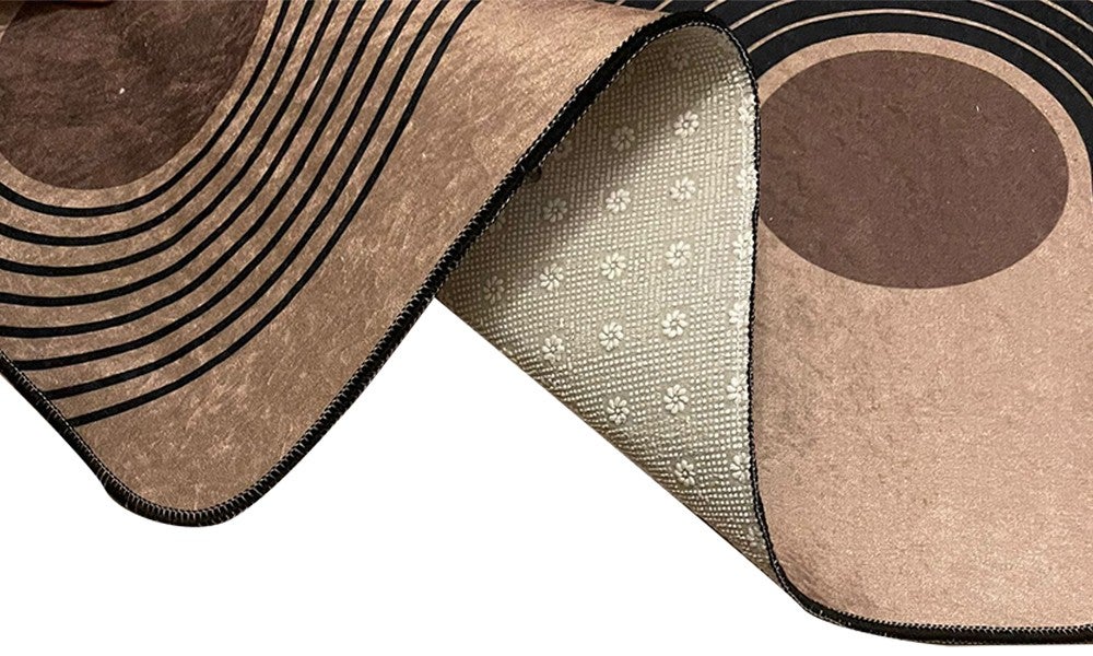 Tapis de salon SEVENTIES Taupe - 80x150cm - 7