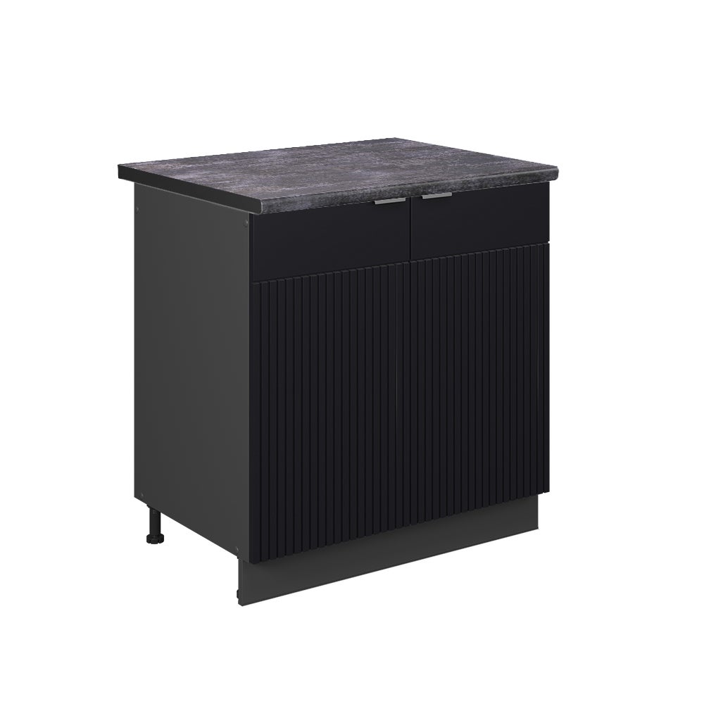 Vicco Szafka pod zlew Fame-Line, Czarne paski, 80 cm , BP Antracyt