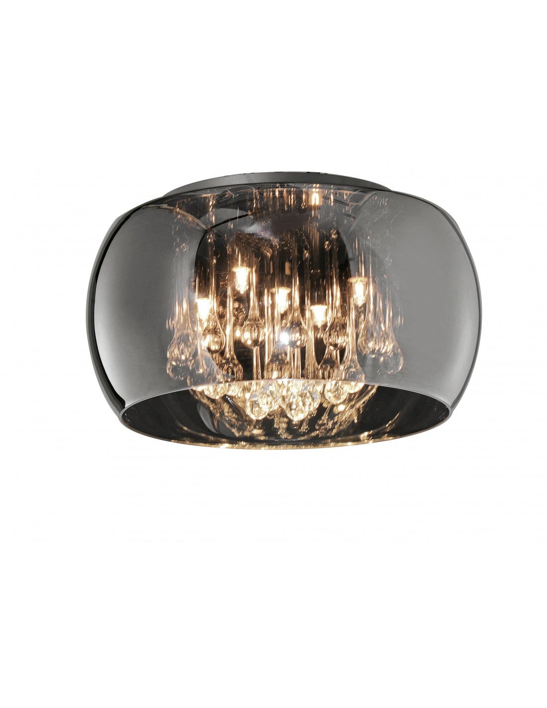 Plafonnier en verre fumé Vapore - 4