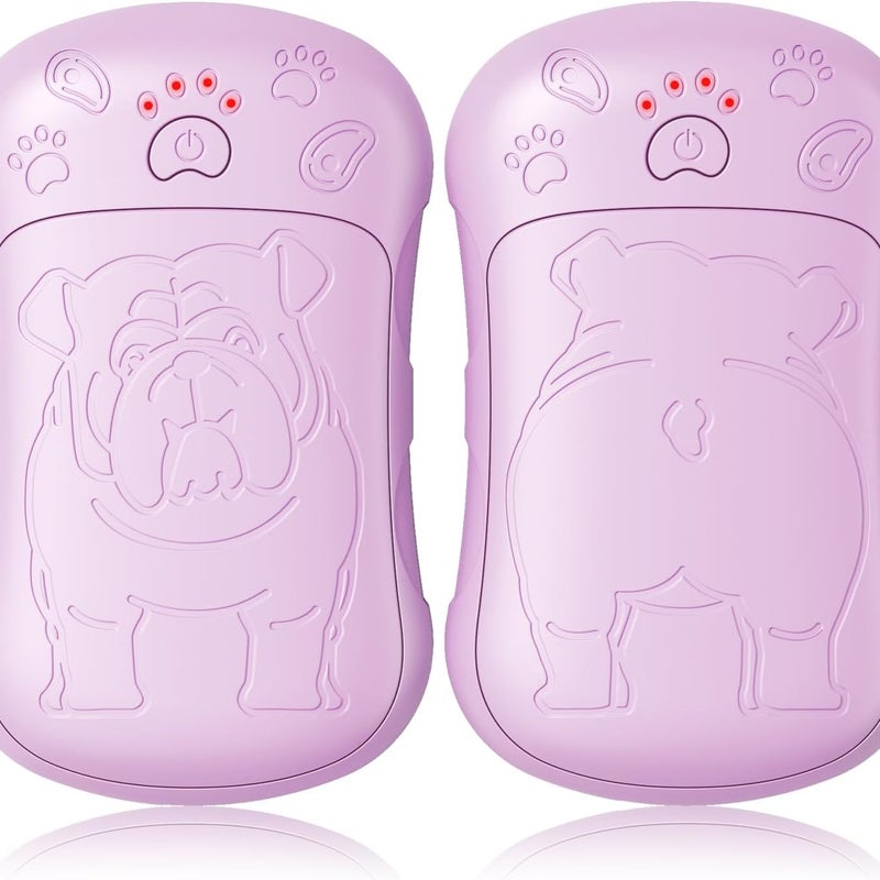 Ogrzewacze do rąk ładowalne, zestaw 2 sztuk, silne pole magnetyczne, port USB, idealne na kemping, do gry w golfa, na polowanie i w podróż, kolor fio