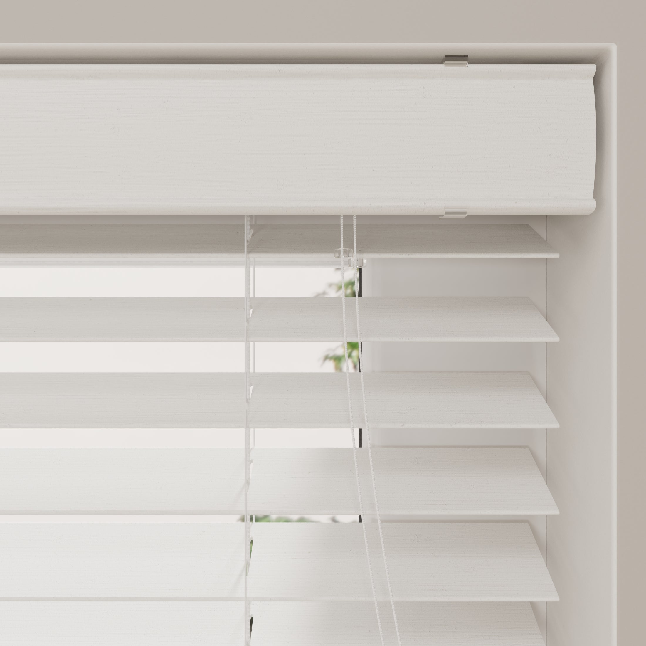 DTCH® Store Vénitien en Bois Essence 70 x 240 cm (LxH) - 50 mm - Blanc - Tailles de 50 à 250 cm de large - 5